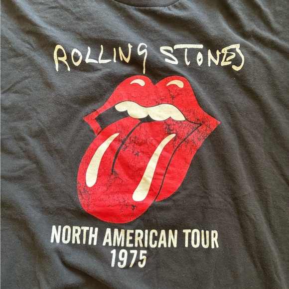Rolling Stones Black Graphic T-Shirt - Picture 2 of 6